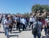 وزير الآثار يصل معبد الكرنك لافتتاح التطويرات الجديدة بالمتحف المفتوح