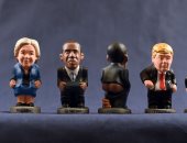 الفرنسية تبث صورا ساخرة لأوباما وترامب وكلينتون قبل ساعات من المناظرة