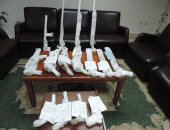 أمن المنيا يحبط تهريب 199 قطعة سلاح نارى بدون ترخيص