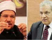 وزير الأوقاف ومحافظ القاهرة ومحلب يتفقدون تجهيزات سوق المطرية الجديد