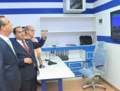 رئيس جامعة المنصورة يتفقد التجهيزات النهائية للبنك والبورصة الافتراضية بكلية التجارة