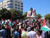 تظاهرة فى جنوب قطاع غزة احتجاجا على أزمة الكهرباء