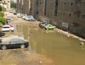 انتشار مياه الصرف الصحى فى شارع محمد فكرى بعزبة النخل الغربية
