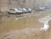 بالصور..للمرة الثانية أهالى شارع صابر باشا بالهرم يشتكون من مياه المجارى