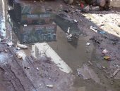 بالصور.. أهالى قرية شنديد بالبحيرة يشتكون من غرق شوارعها بمياه الصرف