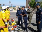 بالصور.. مساعد وزير الداخلية يتفقد نقاط الإطفاء بالبحر الأحمر