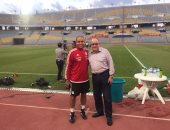 بالصور ..كرم كردى يزور تدريب منتخب مصر بالإسكندرية