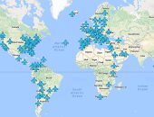مهندس أمن معلوماتى أمريكى ينشر خريطة للواى فاى لـ130 مطارا حول العالم