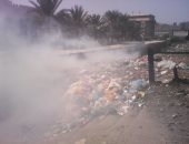 بالصور.. أهالى شارع النصر بسيدى جابر يستغيثون بسبب حرائق القمامة