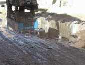مياه الصرف الصحى تغرق شوارع منطقة مصنع الصابون بالمرج الجديدة