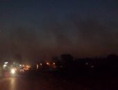 مواطن يشارك بصورة لغيمة سوداء تغطى مدينة فاقوس بعد حرق قش الأرز