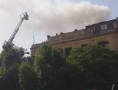 قارئ يشارك بصور حريق بأسطح أحد الفنادق فى العتبة 