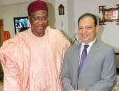 مجدى لاشين يستقبل السفير الكاميرونى محمودو لابرانج
