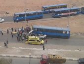 بالفيديو.. تفاصيل مصرع 7 أشخاص فى حادث تصادم أتوبيس بميكروباص بمدينة نصر