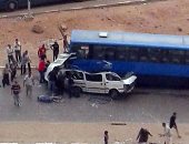 إصابة شخصين في حادث تصادم علي طريق إدفو مرسى علم