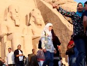 تعامد الشمس بمعبد أبوسمبل بحضور وزيرى "الثقافة والآثار"