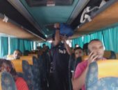 بالفيديو والصور.. تحرك أتوبيسات الزمالك والجماهير تهتف "أووه زملكاوى"