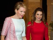 الملكة رانيا تنشر صورتها أثناء استقبال ملكة بلجيكا