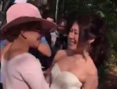 بالفيديو.. ليدى جاجا تفاجئ زوجين يابانيين بحضور حفل زفافهما