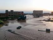 قارئة تشارك بصور آثار السيول والأمطار فى مدينة رأس غارب