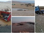 ارتفاع ضحايا حادث سيول طريق قنا - سوهاج لـ8 غرقى و34 مصابا