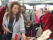 وزيرة التضامن تفتتح معرض "النهاردة مصرى “لتشجيع المنتجات الوطنية