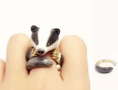 من الباندا للغزال..خواتم على شكل حيوانات من 3 قطع أحدث صيحات الموضة