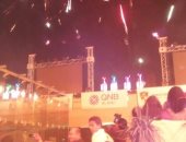 بالصور.. الألعاب النارية تضىء سماء دجلة فى ختام بطولة العالم للإسكواش