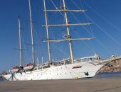 ميناء شرم الشيخ يستقبل 80 سائحا على متن السفينة الشراعية STAR CLIPPER