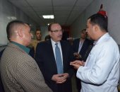 بالصور.. محافظ بنى سويف يزور مستشفى التأمين الصحى لمتابعة سير العمل