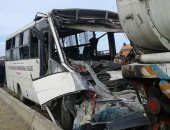 "الصحة": 19 مصابا فى حادث تصادم أتوبيسين بطريق القاهرة الإسماعيلية     