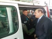 مساعد وزير الداخلية لشمال الصعيد يتفقد موقف القاهرة بمدينة الفيوم