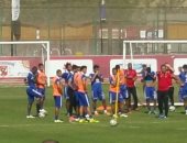 بالصور.. رامى ربيعة يستكمل مران الأهلي فى الجيم.. وفقرة لضربات الجزاء