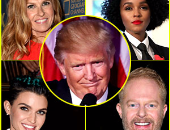 بعد فوز ترامب برئاسة أمريكا.. نجوم هوليوود يدعمون "الأقلية" من المسلمين واللاجئين بعد تصريحاته ضدهم.. بريتون: لن ننساكم.. ليلى سينج: يوم حزين.. هانا ماركس: أنا حقا آسفة.. وستيفنز: سنكون أقوى مع بعضنا