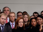 شاهد.. الحزن يخيم على فريق أوباما أثناء استقبال ترامب فى البيت الأبيض