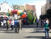بالصور.. قسم شرطة العرب ببورسعيد يحتفل مع الأهالى وسط الأغانى والبالونات