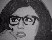 بالصور.. قارئة تشارك "صحافة المواطن" بلوحاتها تظهر موهبتها فى الرسم