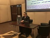 عميد آثار الفيوم يلقي محاضرة بالمكتبة الوطنية بالكويت 