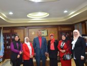 بالصور.. محافظ كفر الشيخ يبحث برامج للنهوض بأوضاع المرأة بالمحافظة