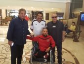 نتيجة مباراة مصر وغانا.. بالصور.. أبو ريدة والوزير مع متحدى الإعاقة فى برج العرب