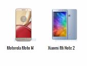 بالمواصفات.. أبرز الفروق بين هاتفى Moto M وMi Note 2