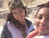جولة لملكتى جمال أمريكا وإفريقيا بشوارع القاهرة لدعم السياحة