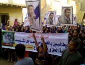 بالصور..مسيرة لأهالى "شما المنوفية" تطالب بالقصاص من عائلة أبو حريرة 
