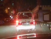 قارئ يرصد سيارة ميكروباص تسير بدون لوحات معدنية فى شوارع مدينة نصر