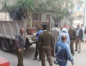 بالصور .. إزالة 110 حالة اشغالات بشوارع مدينة بنى سويف