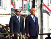 ننشر صور استقبال رئيس البرتغال للرئيس السيسى بالقصر الجمهورى بلشبونة