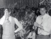 صورة نادرة.. بيبو والمعلم يرقصان على "واحدة ونص" 