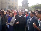 بالفيديو.. جابر نصار يشارك فى مسيرة لمناهضة التحرش بجامعة القاهرة