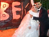 بالصور.. الزميل أحمد الشاذلى يحتفل بزفافه على منه الله هشام