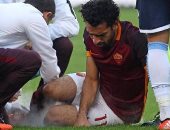 رسميا.. روما يعلن غياب محمد صلاح لمدة 3 أسابيع